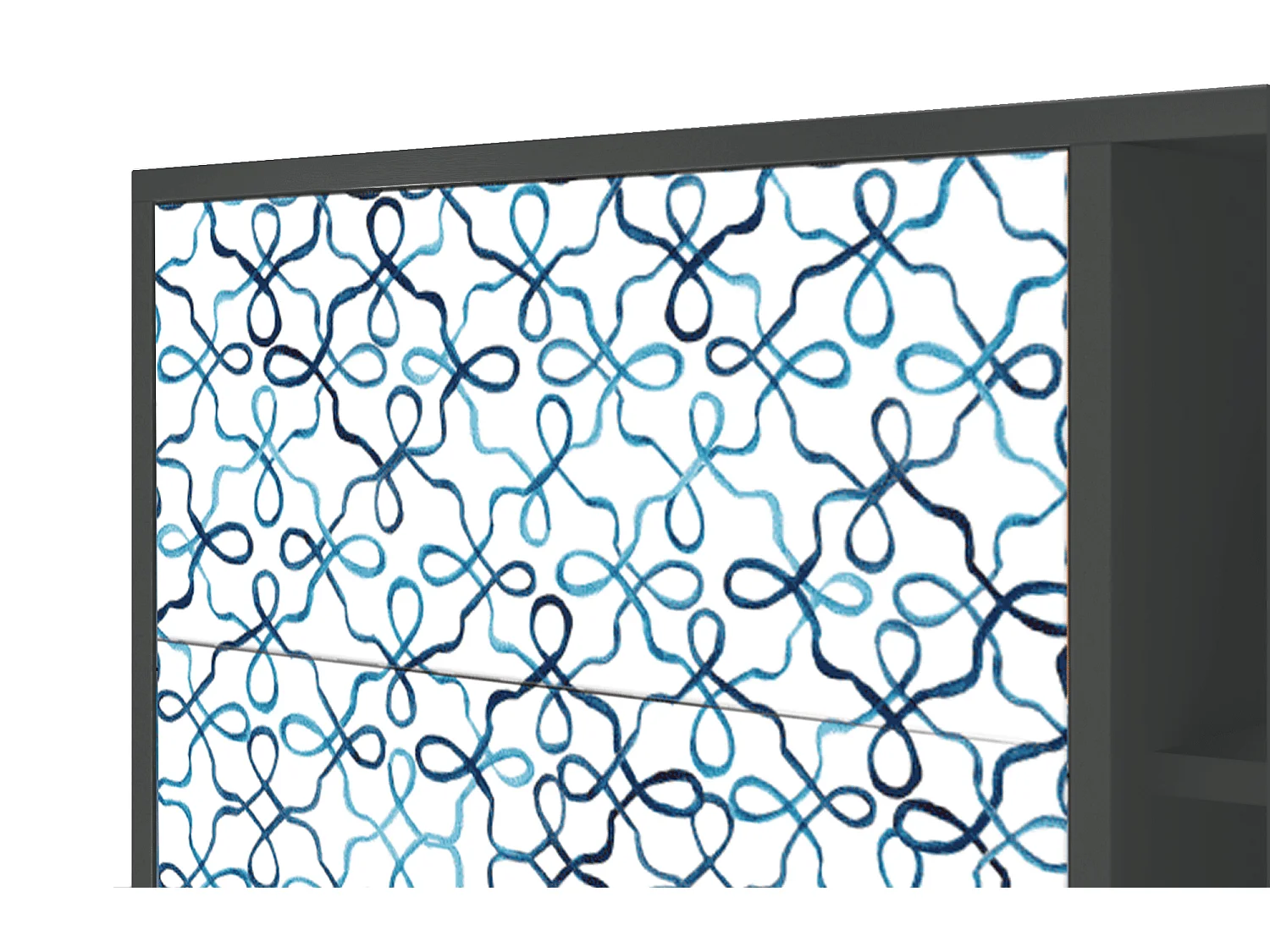 Buffet - 125x98x48 cm - BS2 - Marine Strings, Anthracite