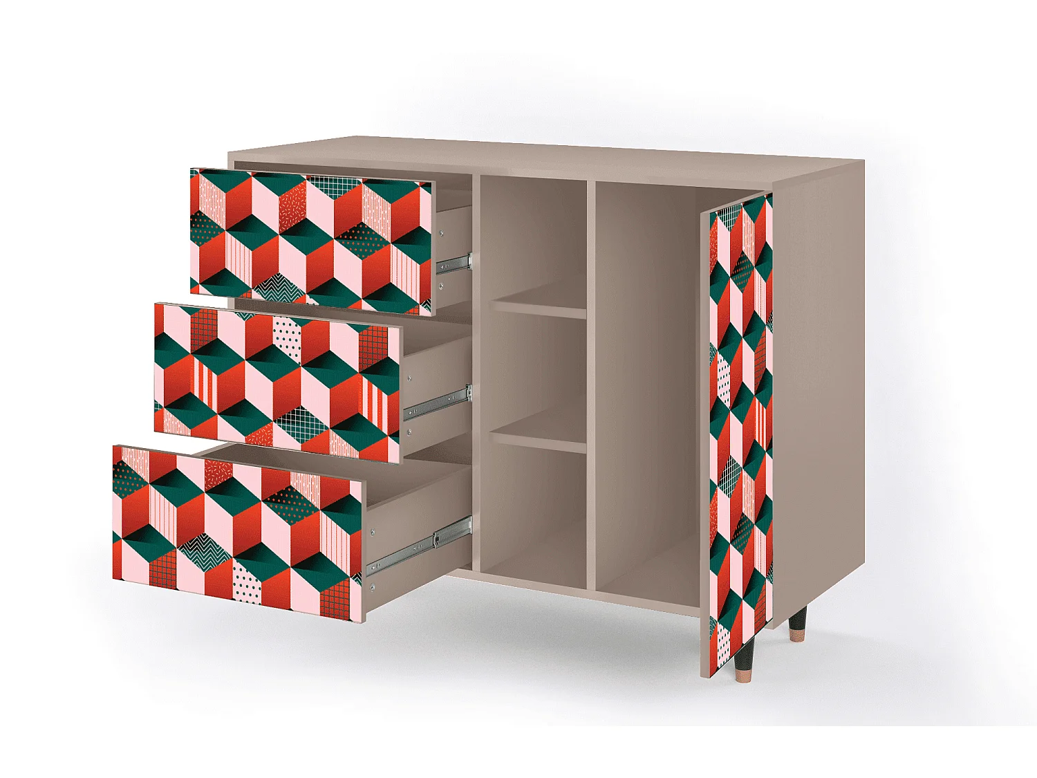 Credenza - 125x98x48 cm - BS2 - Pepsi-Cola, Latte