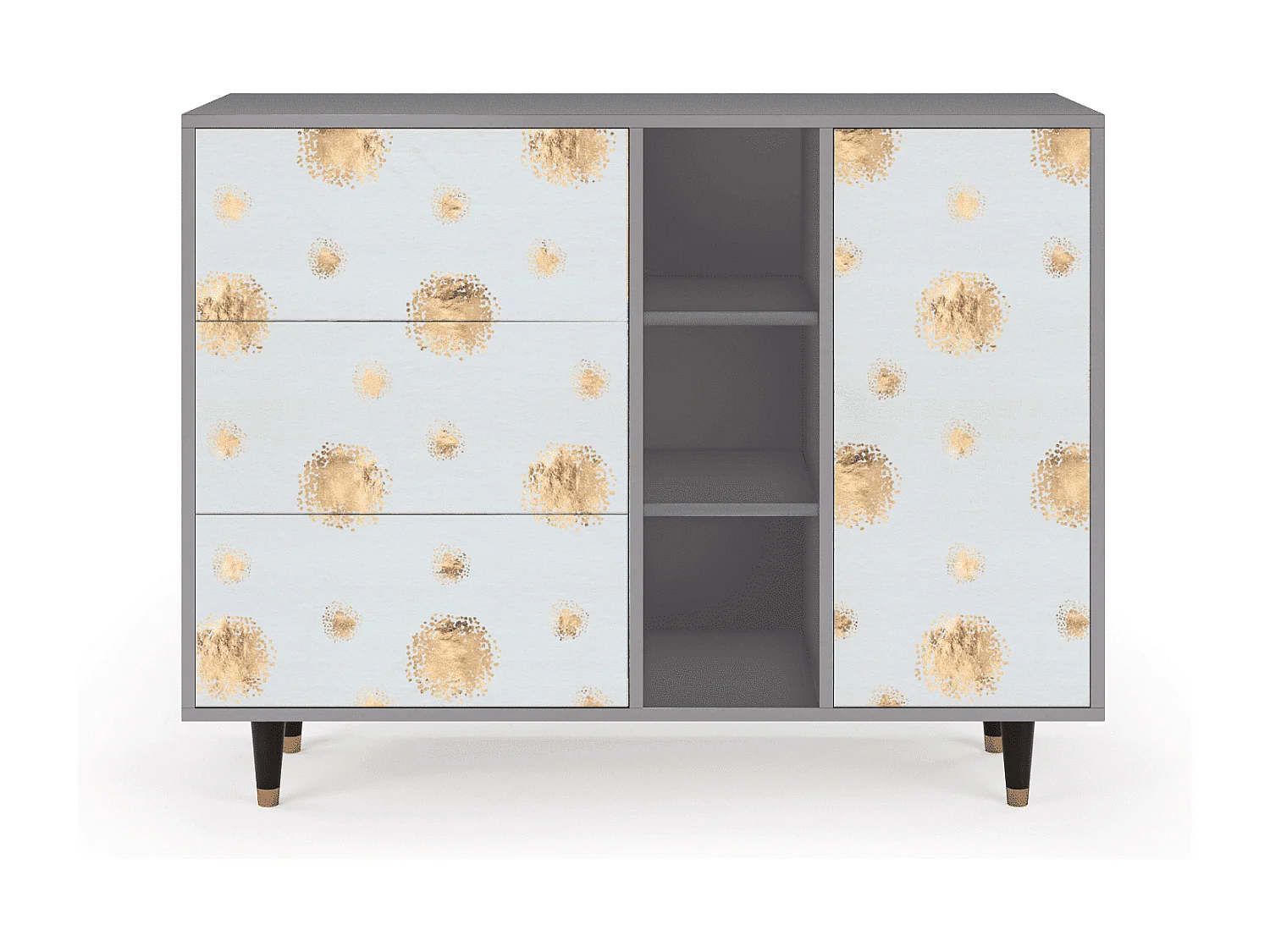 Dressoir - 125x98x48 cm - BS2 - Sky Latte, Grijs