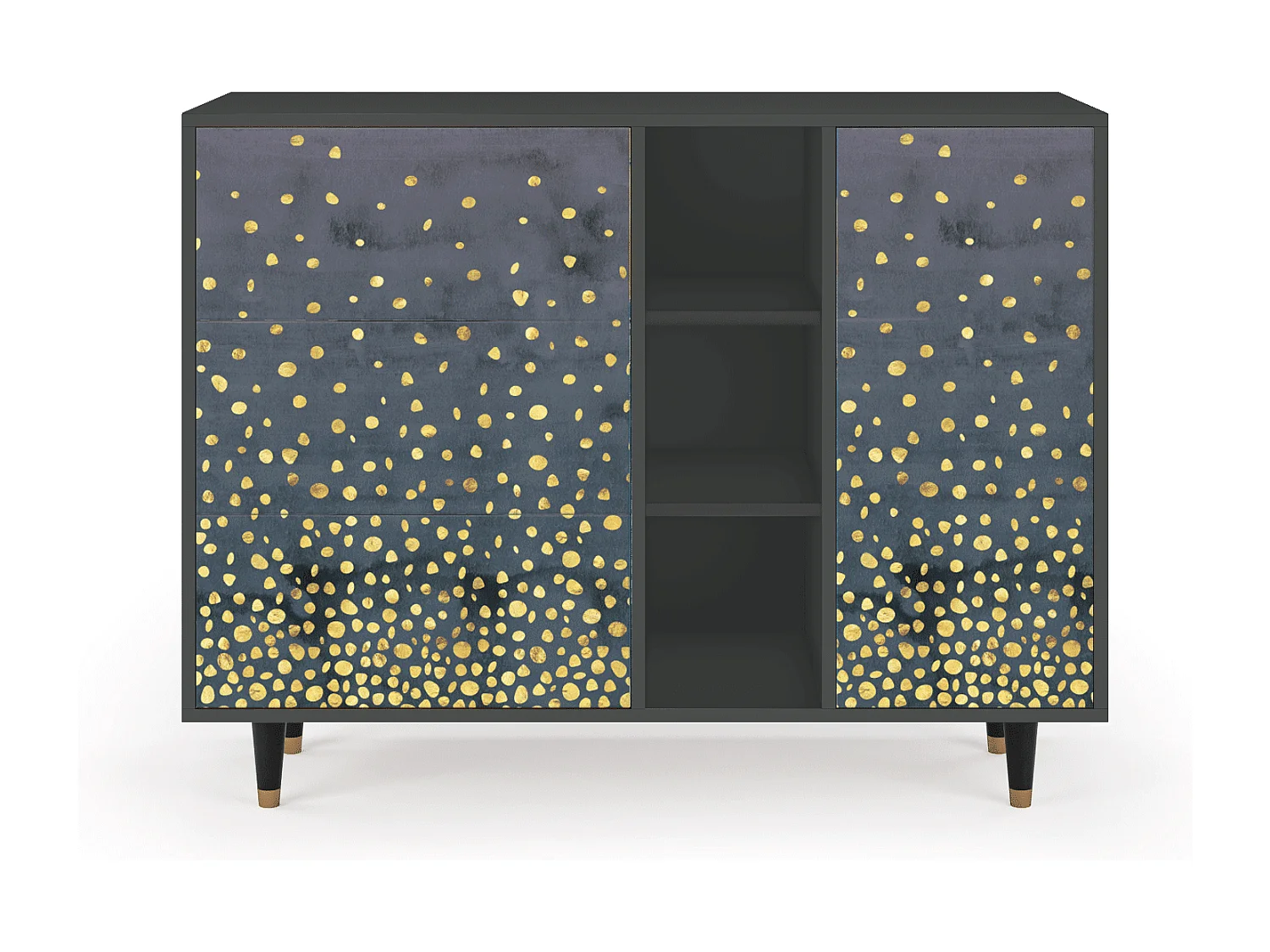 Aparador - 125x98x48 cm - BS2 - Foggy Lights, Antracite