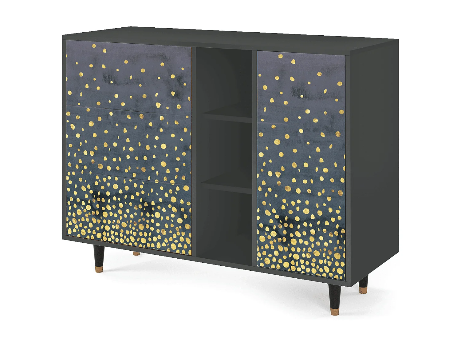 Aparador - 125x98x48 cm - BS2 - Foggy Lights, Antracite