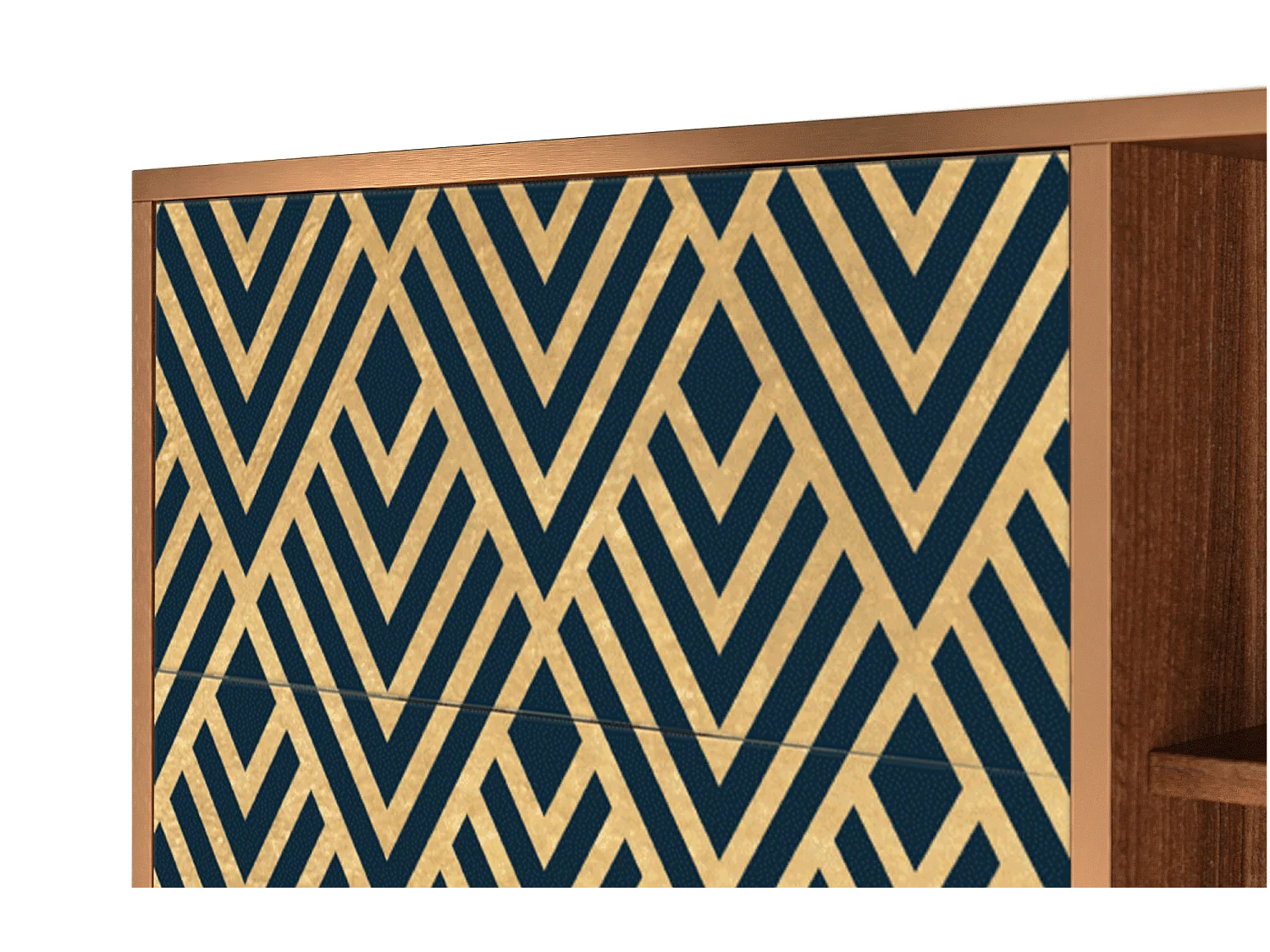 Buffet - 125x98x48 cm - BS2 - Egypt Triangles, Noyer