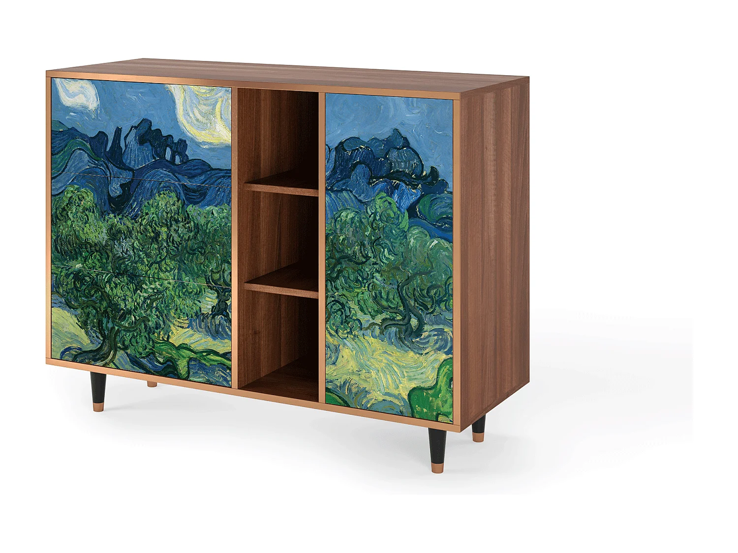 Credenza - 125x98x48 cm - BS2 - The Oil Trees, Noce