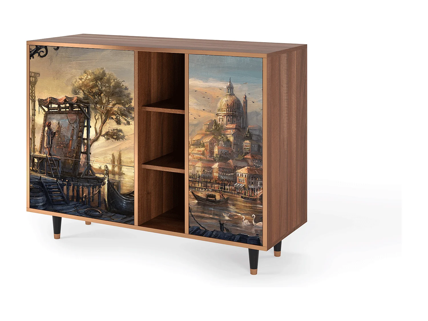 Buffet - 125x98x48 cm - BS2 - Venice, Noyer