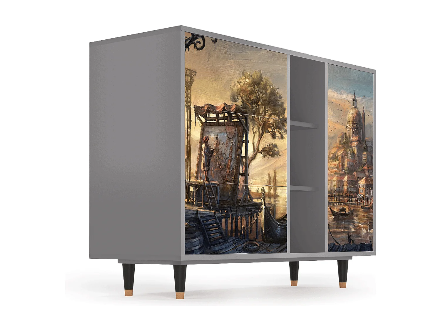 Buffet - 125x98x48 cm - BS2 - Venice, Noyer