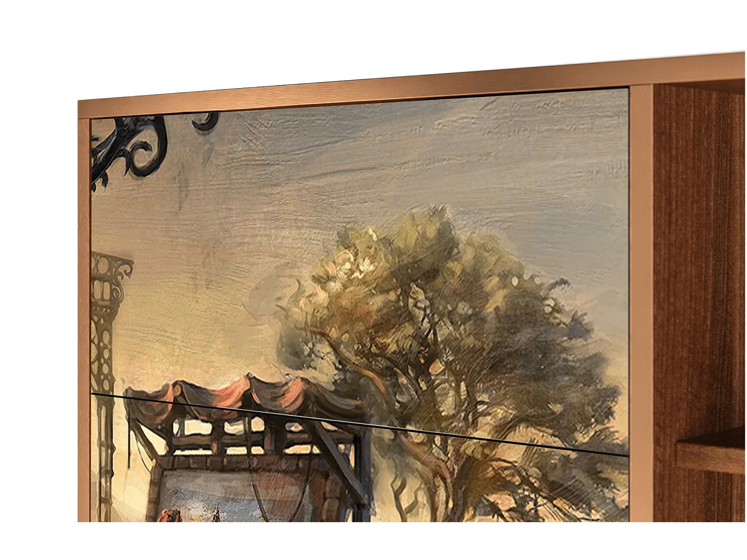 Buffet - 125x98x48 cm - BS2 - Venice, Noyer