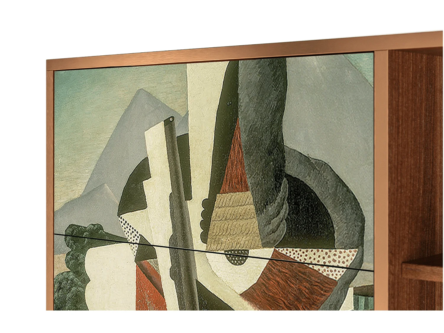 Aparador - 125x98x48 cm - BS2 - The Cubist Paintings , Nogal