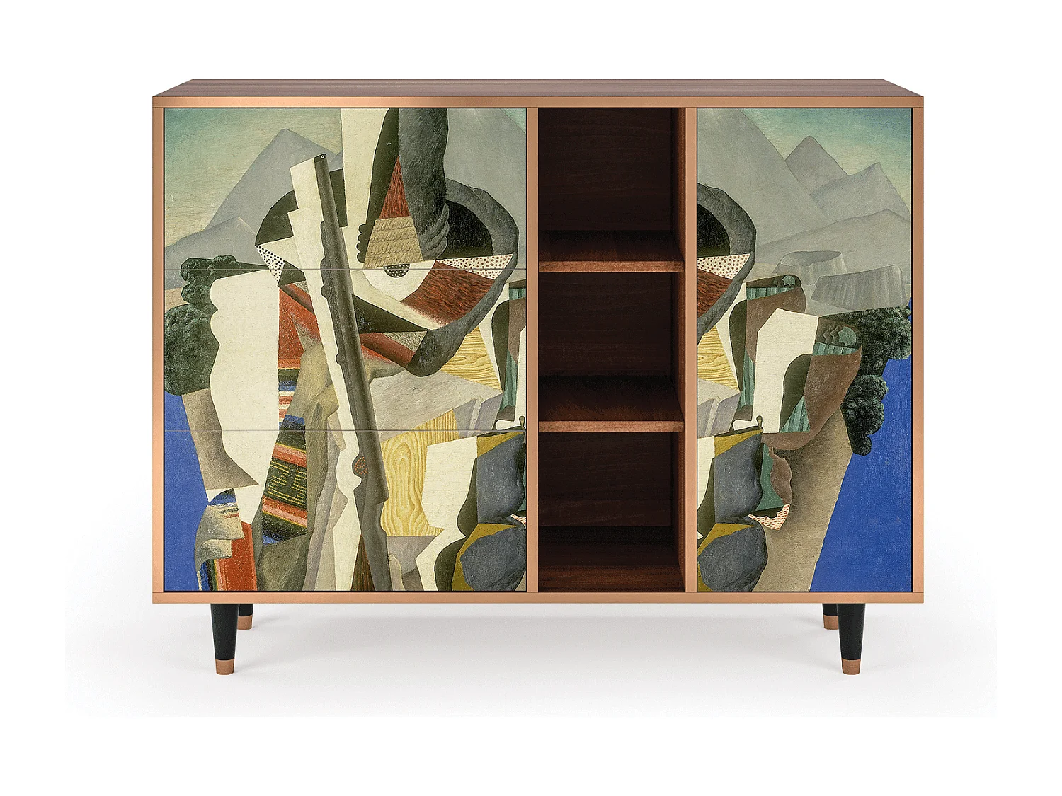 Buffet - 125x98x48 cm - BS2 - The Cubist Paintings , Noyer