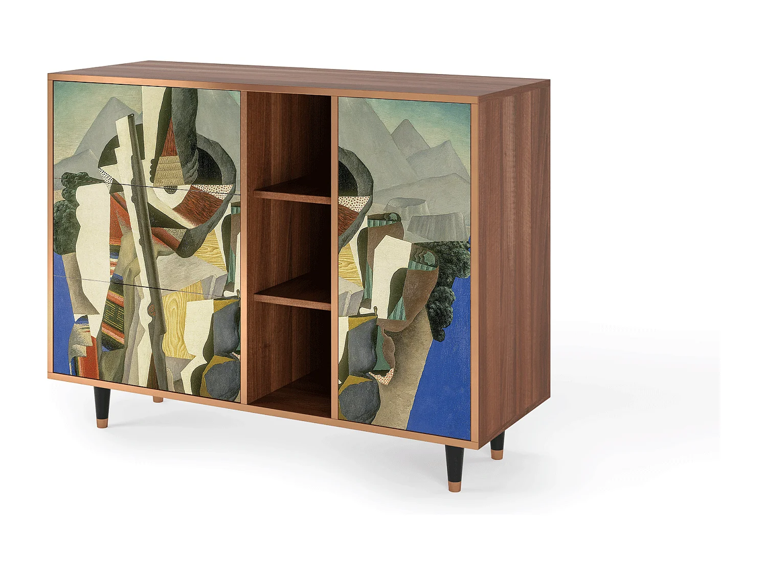 Buffet - 125x98x48 cm - BS2 - The Cubist Paintings , Noyer