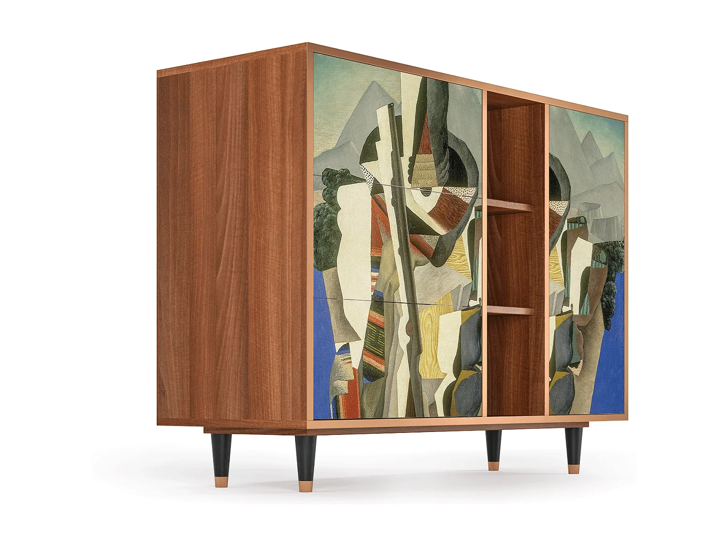 Buffet - 125x98x48 cm - BS2 - The Cubist Paintings , Noyer