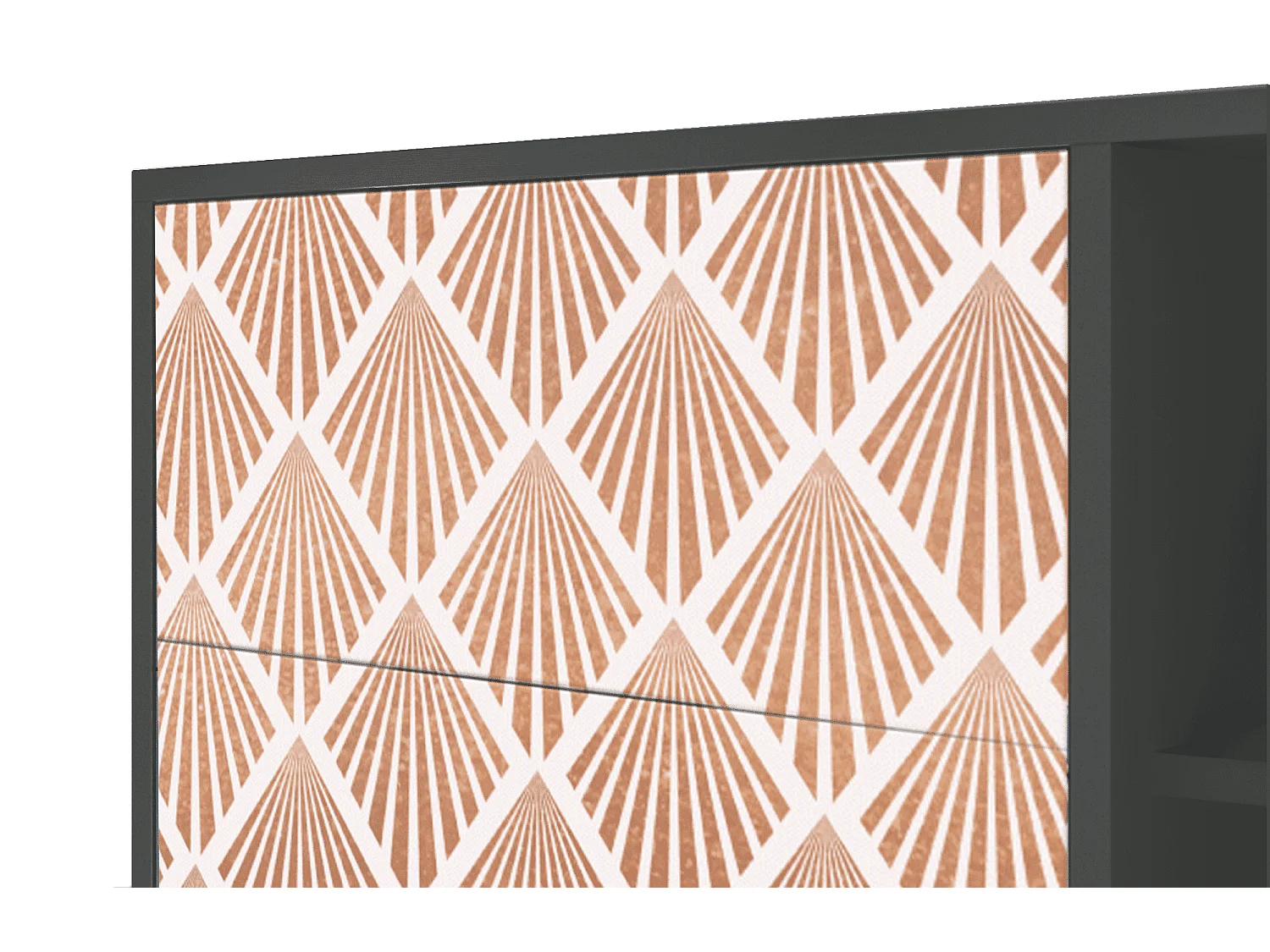 Buffet - 125x98x48 cm - BS2 - Pastel Sunrise, Anthracite