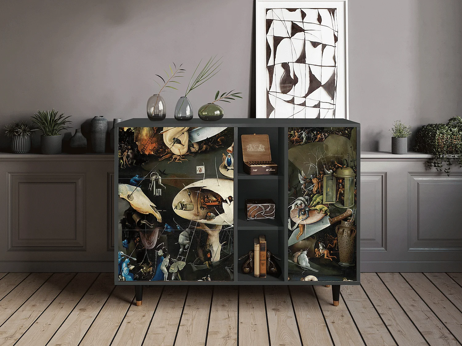 Buffet - 125x98x48 cm - BS2 - The Garden 2, Anthracite