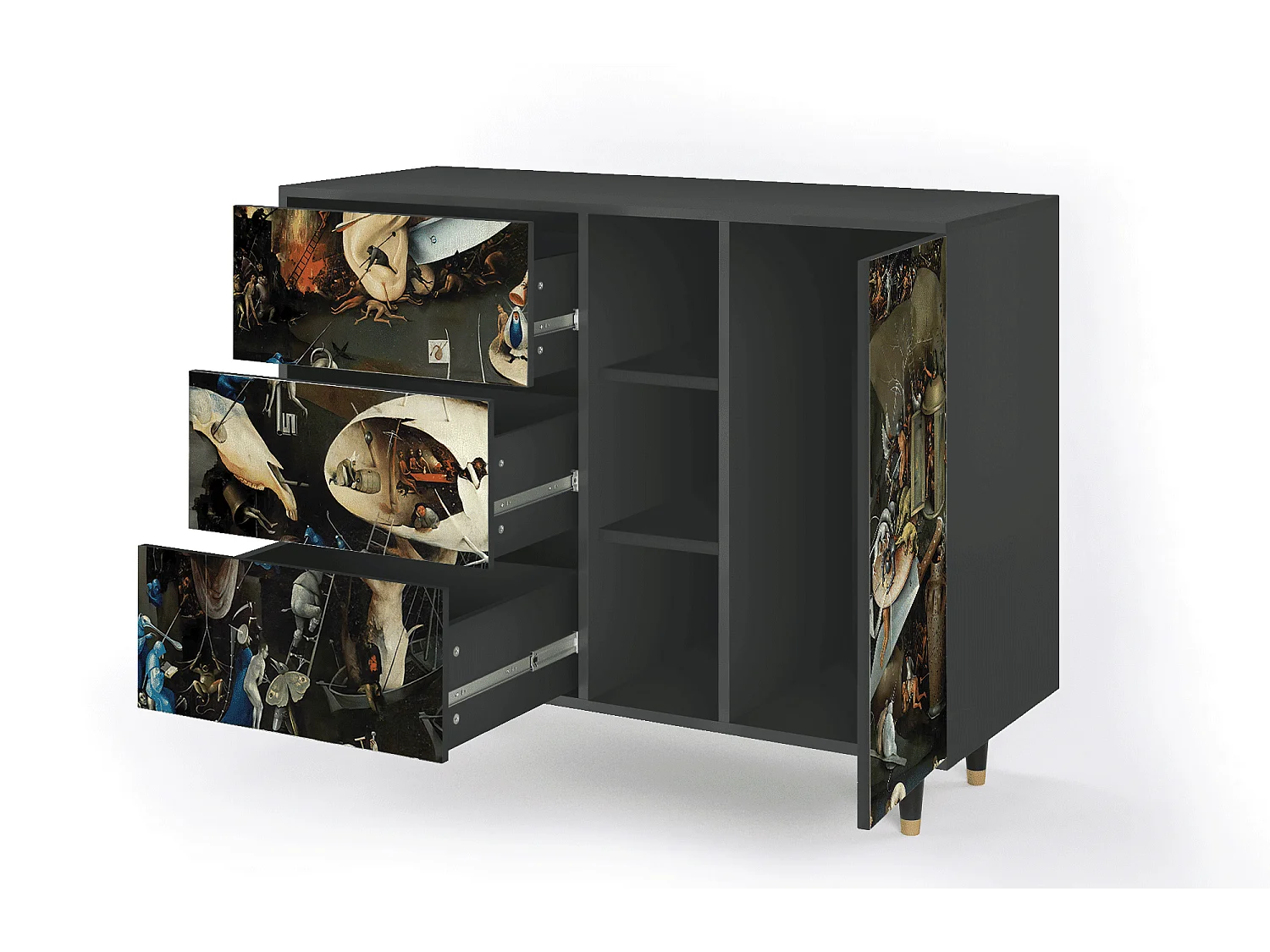 Buffet - 125x98x48 cm - BS2 - The Garden 2, Anthracite