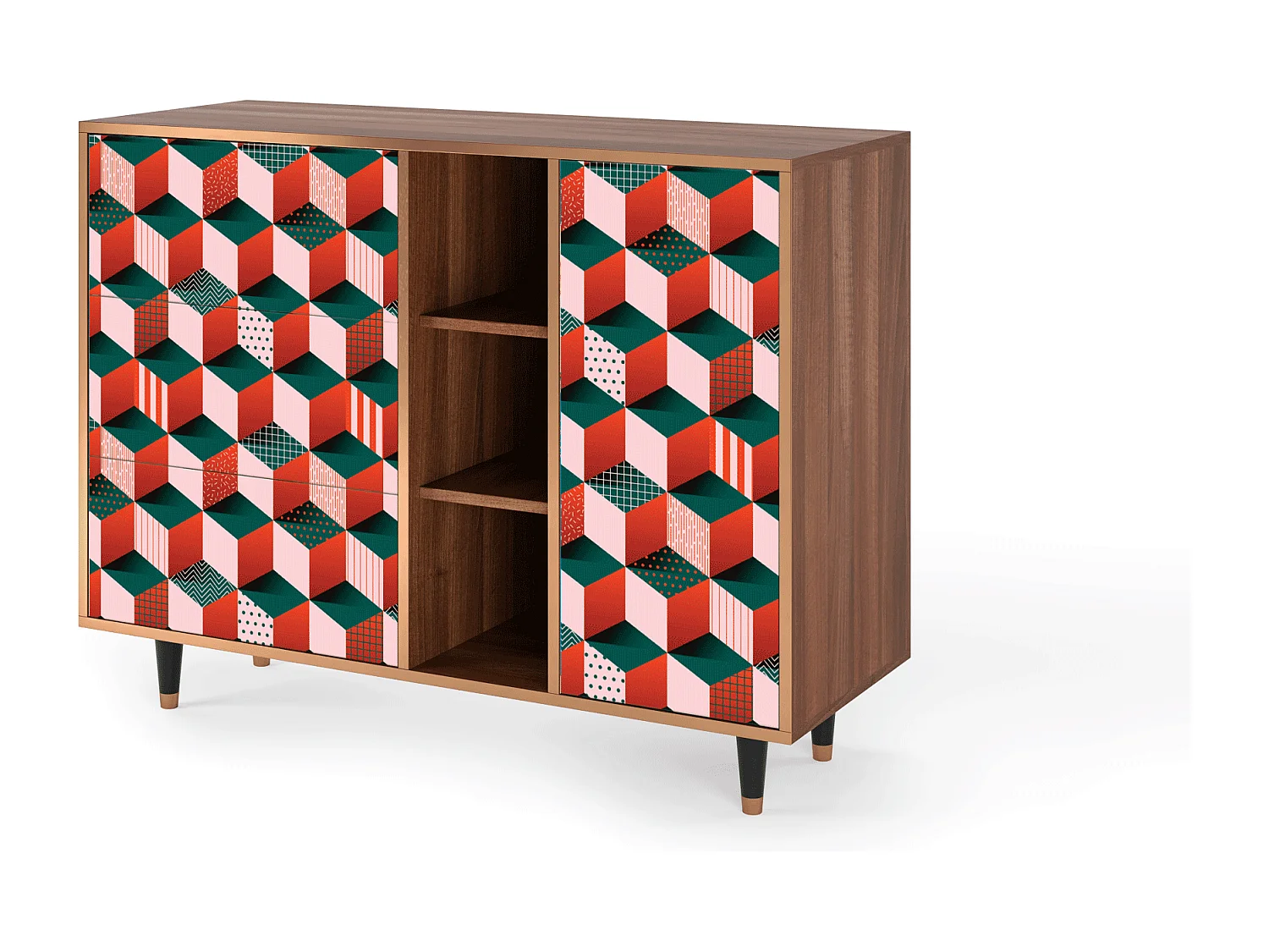 Buffet - 125x98x48 cm - BS2 - Pepsi-Cola, Noyer