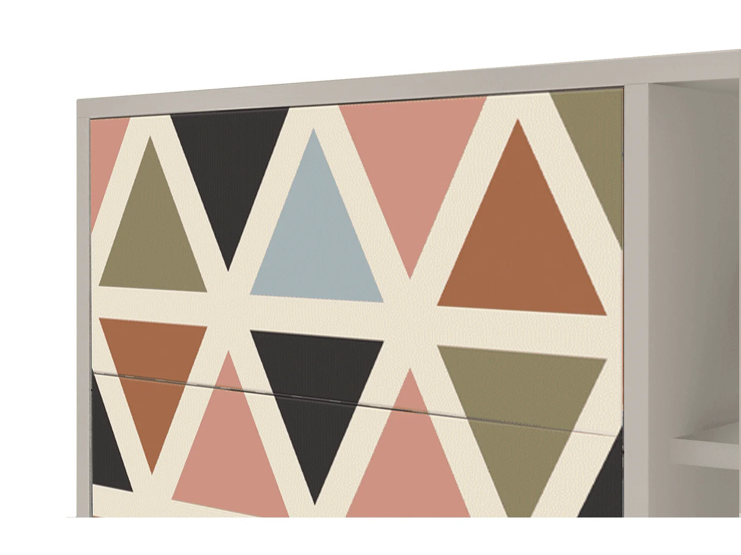 Dressoir - 125x98x48 cm - BS2 - Royal Triangles, Zand