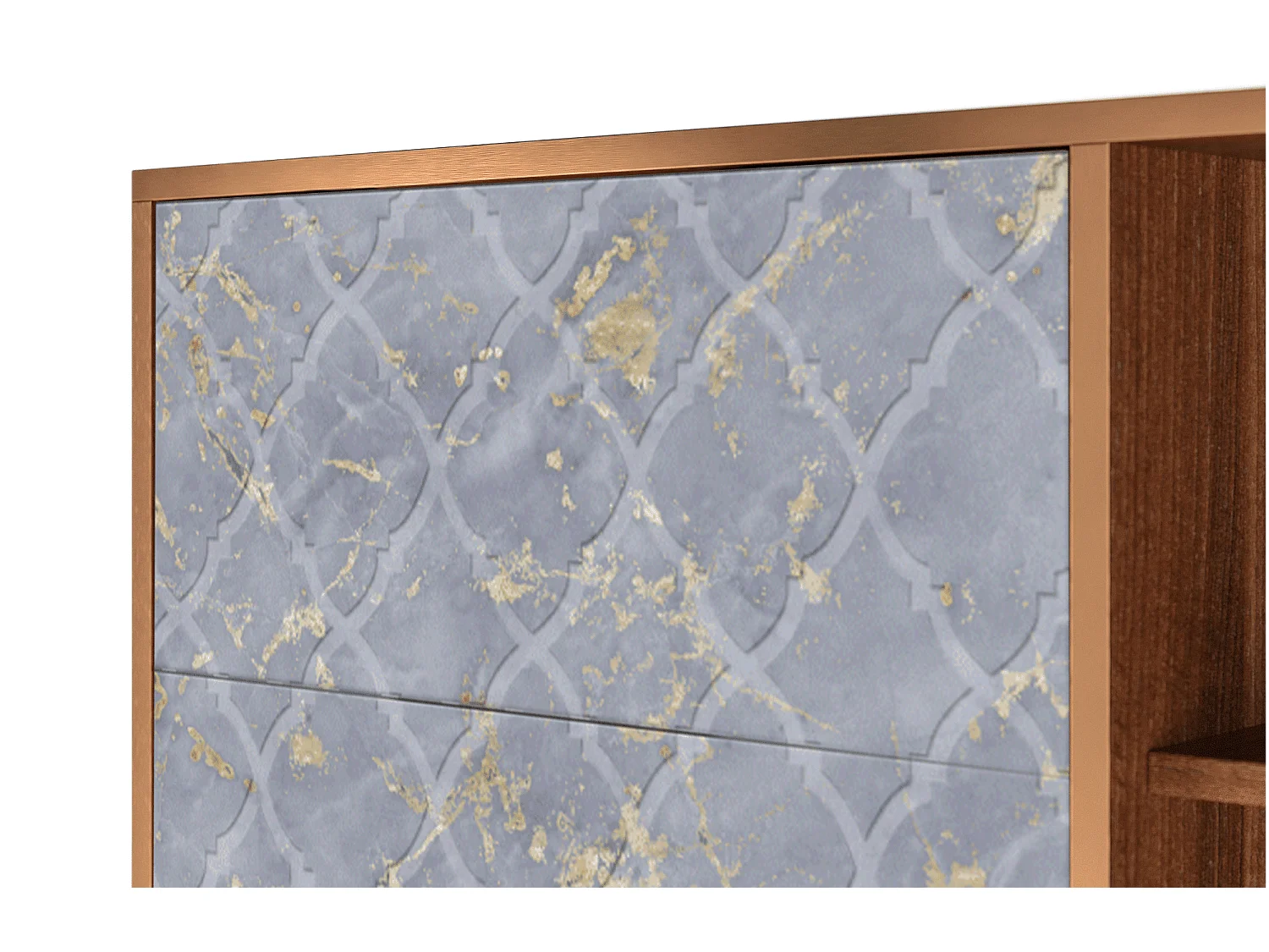 Dressoir - 125x98x48 cm - BS2 - Golden Smoke, Walnoot