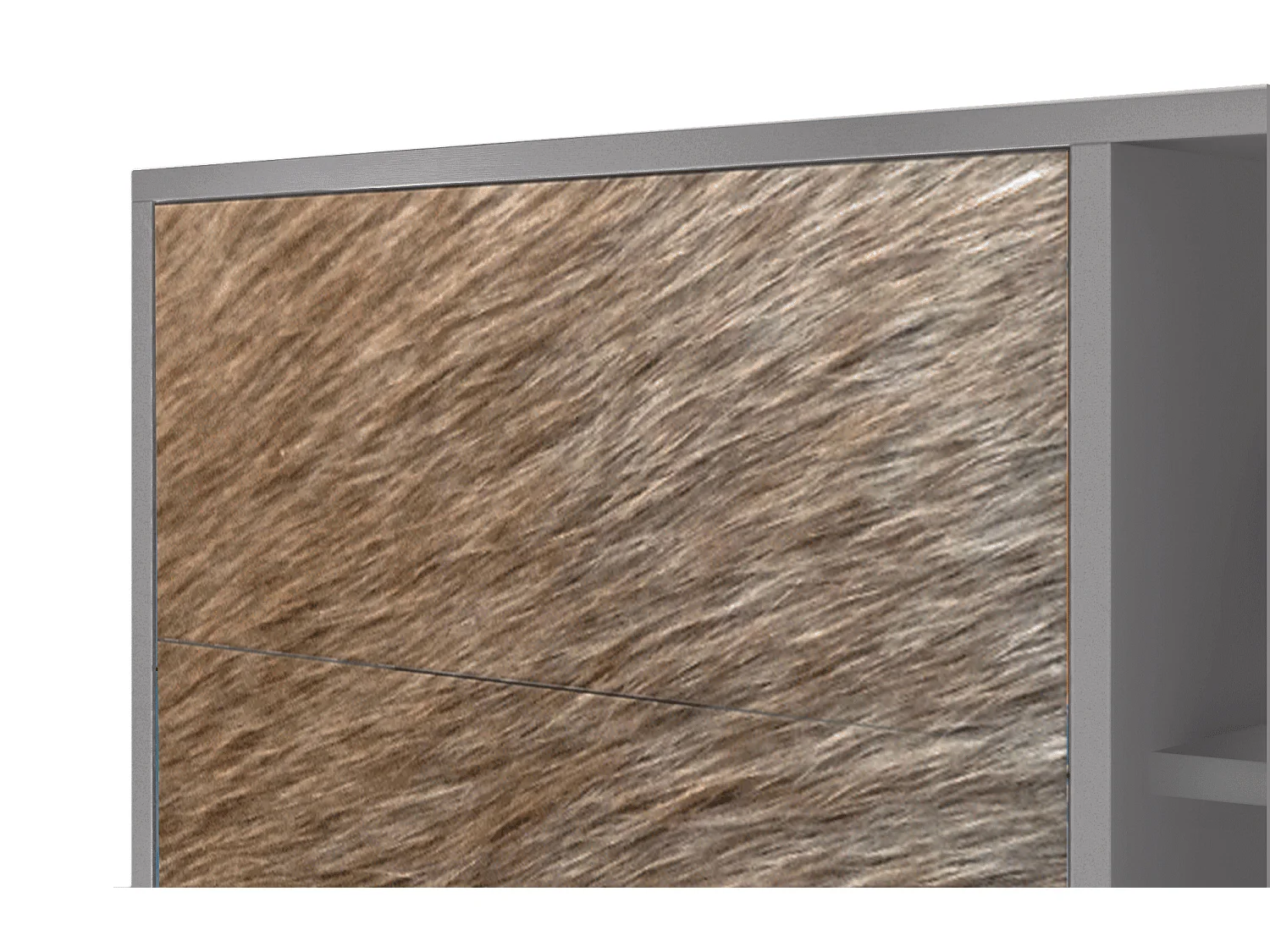 Buffet - 125x98x48 cm - BS2 - Peanut Hair, Gris