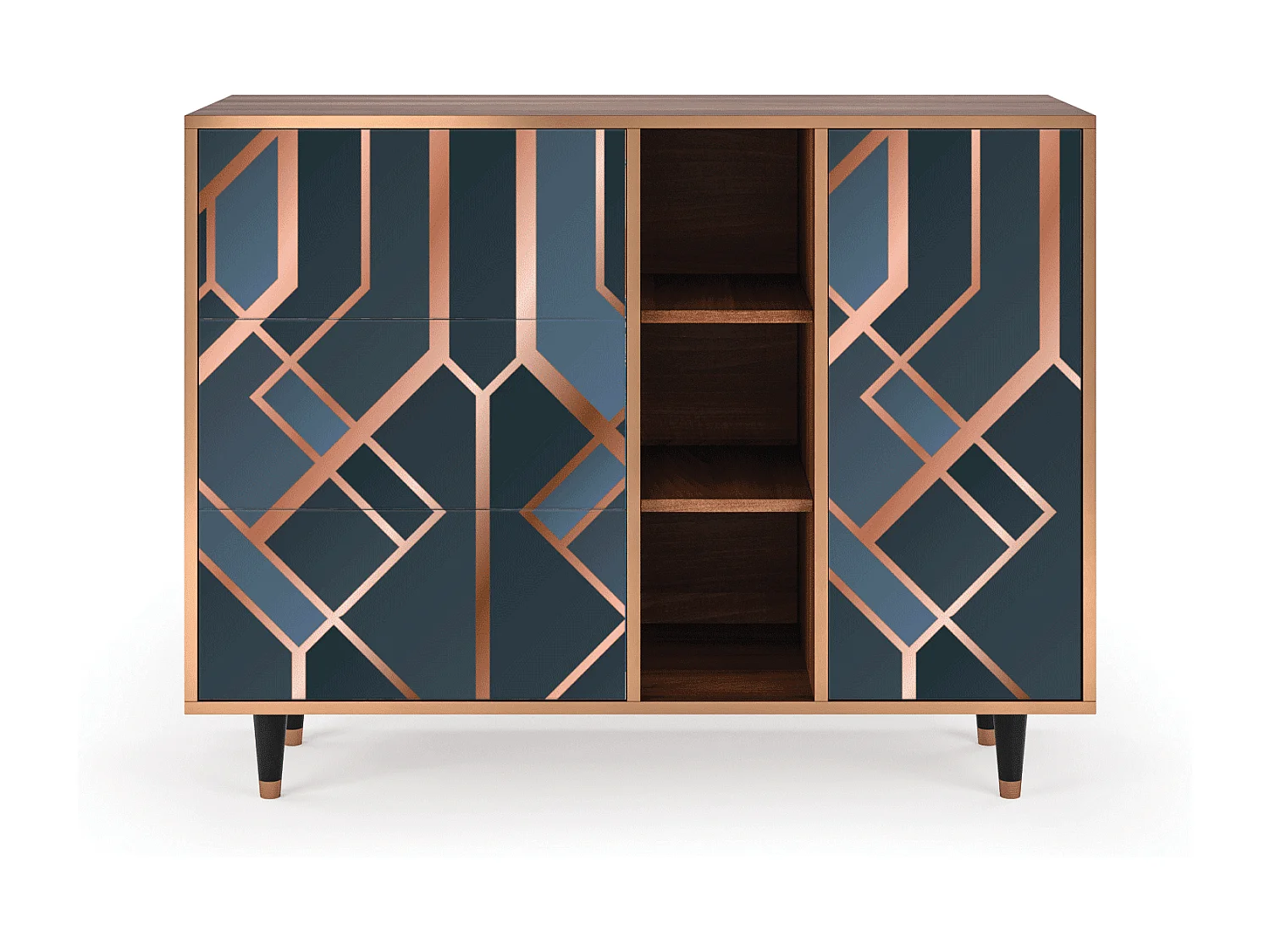 Dressoir - 125x98x48 cm - BS2 - Ashy 1920', Walnoot