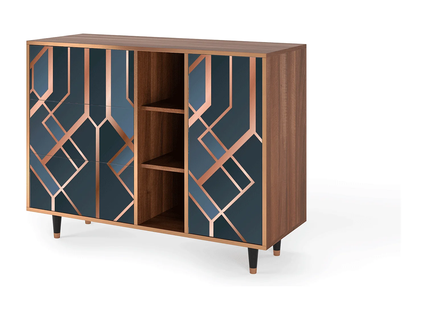 Dressoir - 125x98x48 cm - BS2 - Ashy 1920', Walnoot