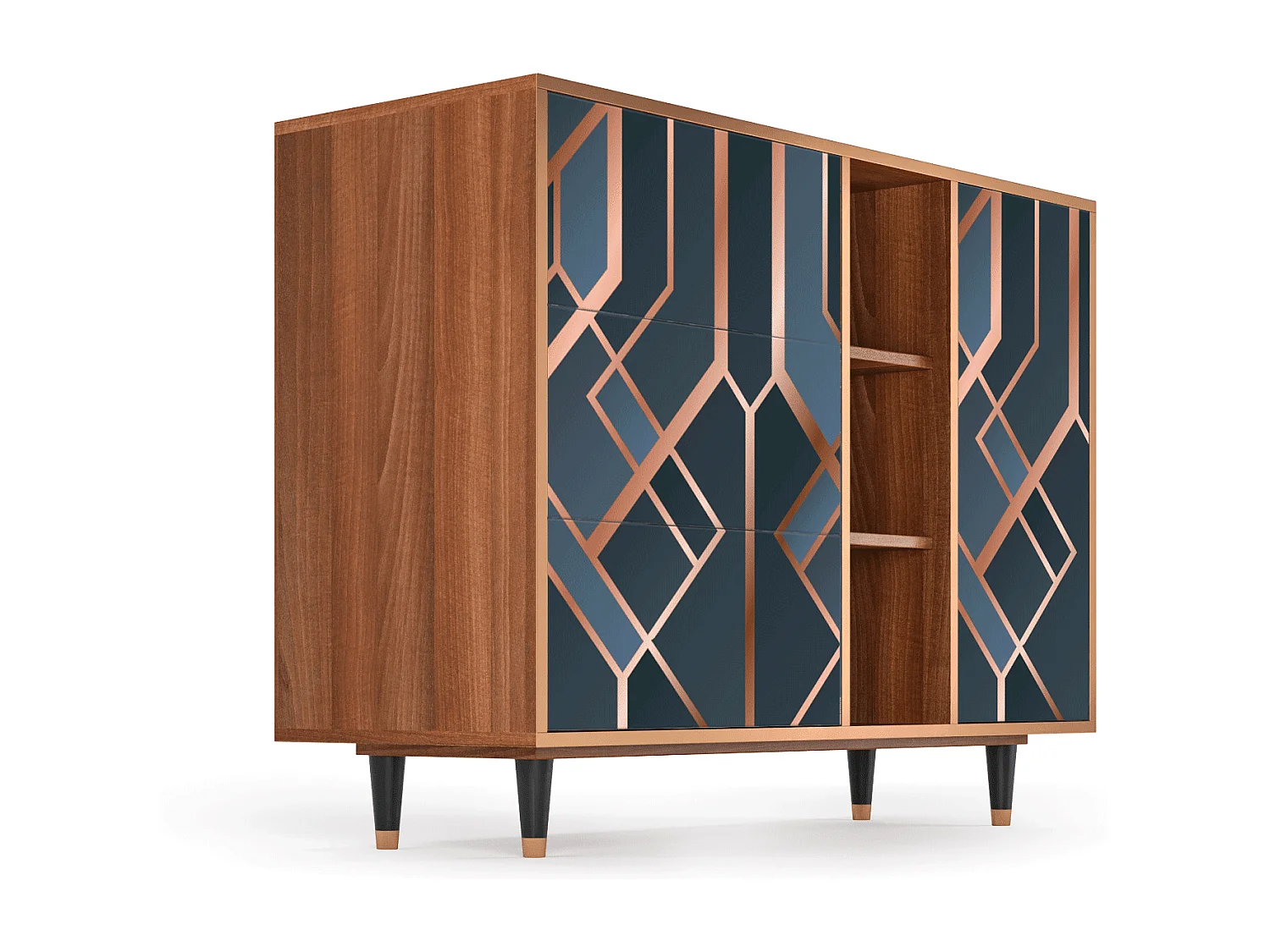 Kredens - 125x98x48 cm - BS2 - Ashy 1920', Orzech