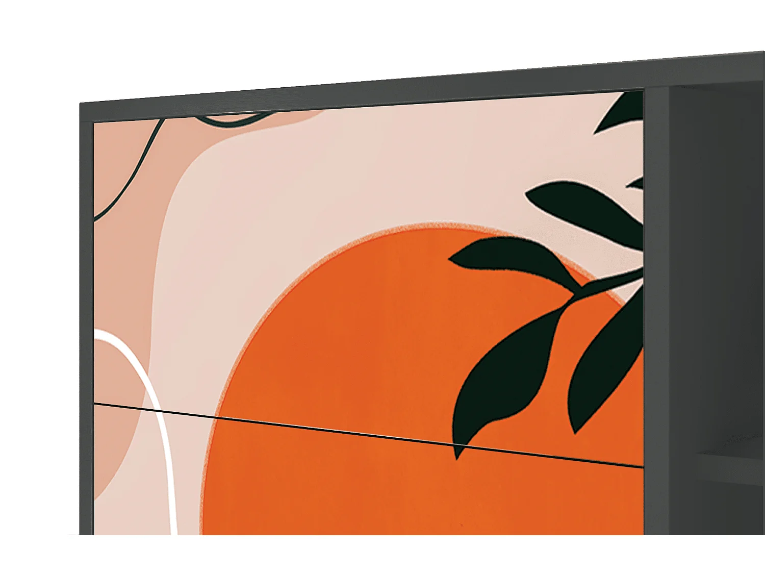 Sideboard - 125x98x48 cm - BS2 - Artwork, Anthrazit