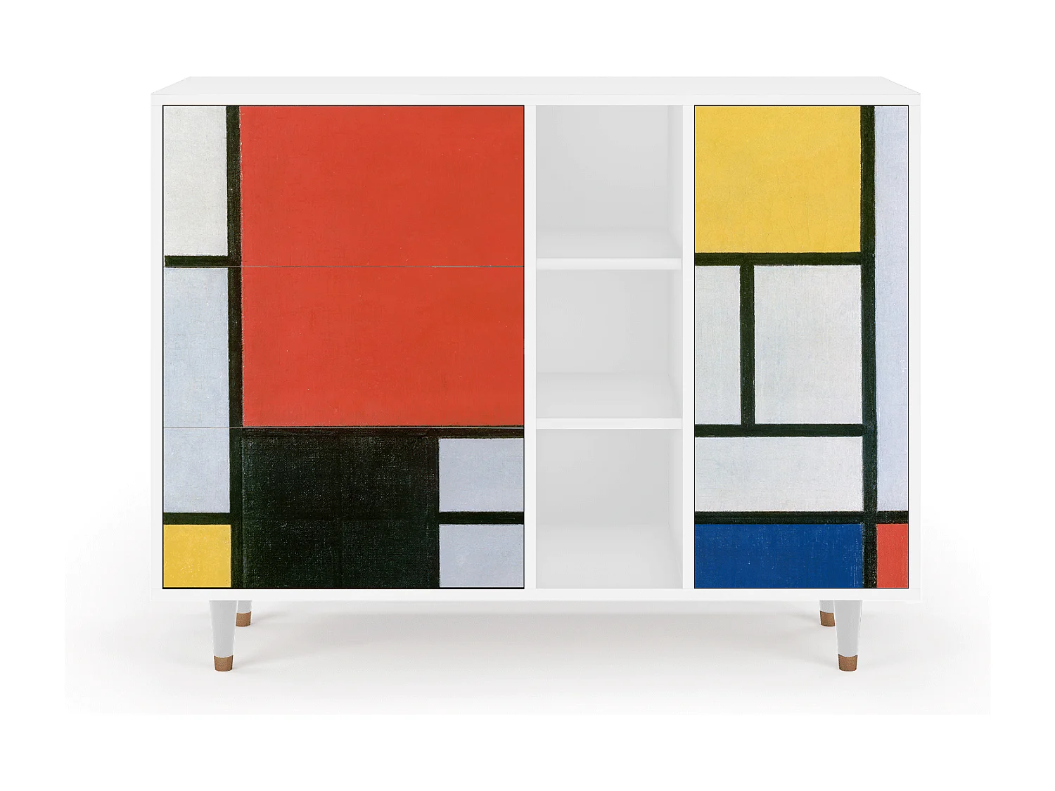 Credenza - 125x98x48 cm - BS2 - Composition, Bianco