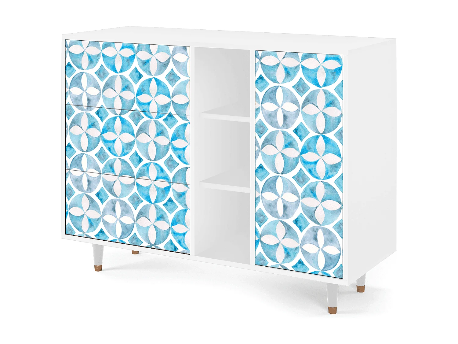 Buffet - 125x98x48 cm - BS2 - Porto Mood, Blanc