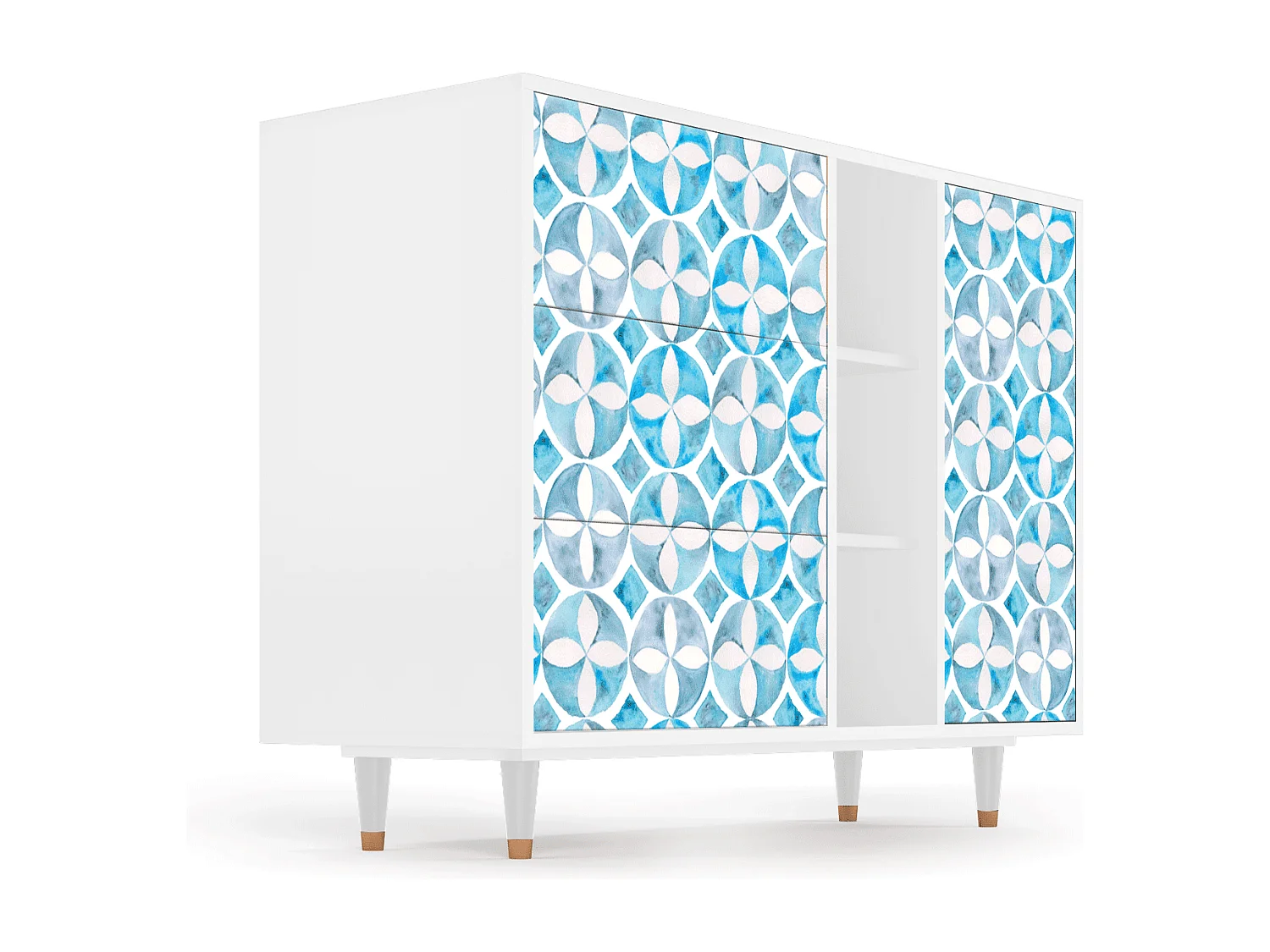 Buffet - 125x98x48 cm - BS2 - Porto Mood, Blanc