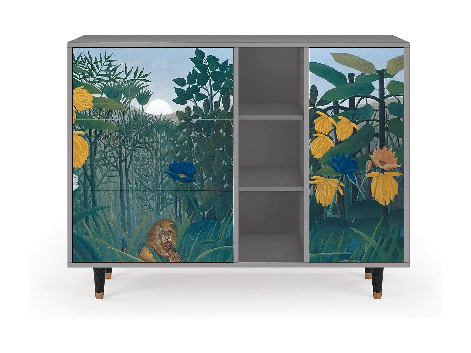 Sideboard - 125x98x48 cm - BS2 - The Repast of the Lion, Grau