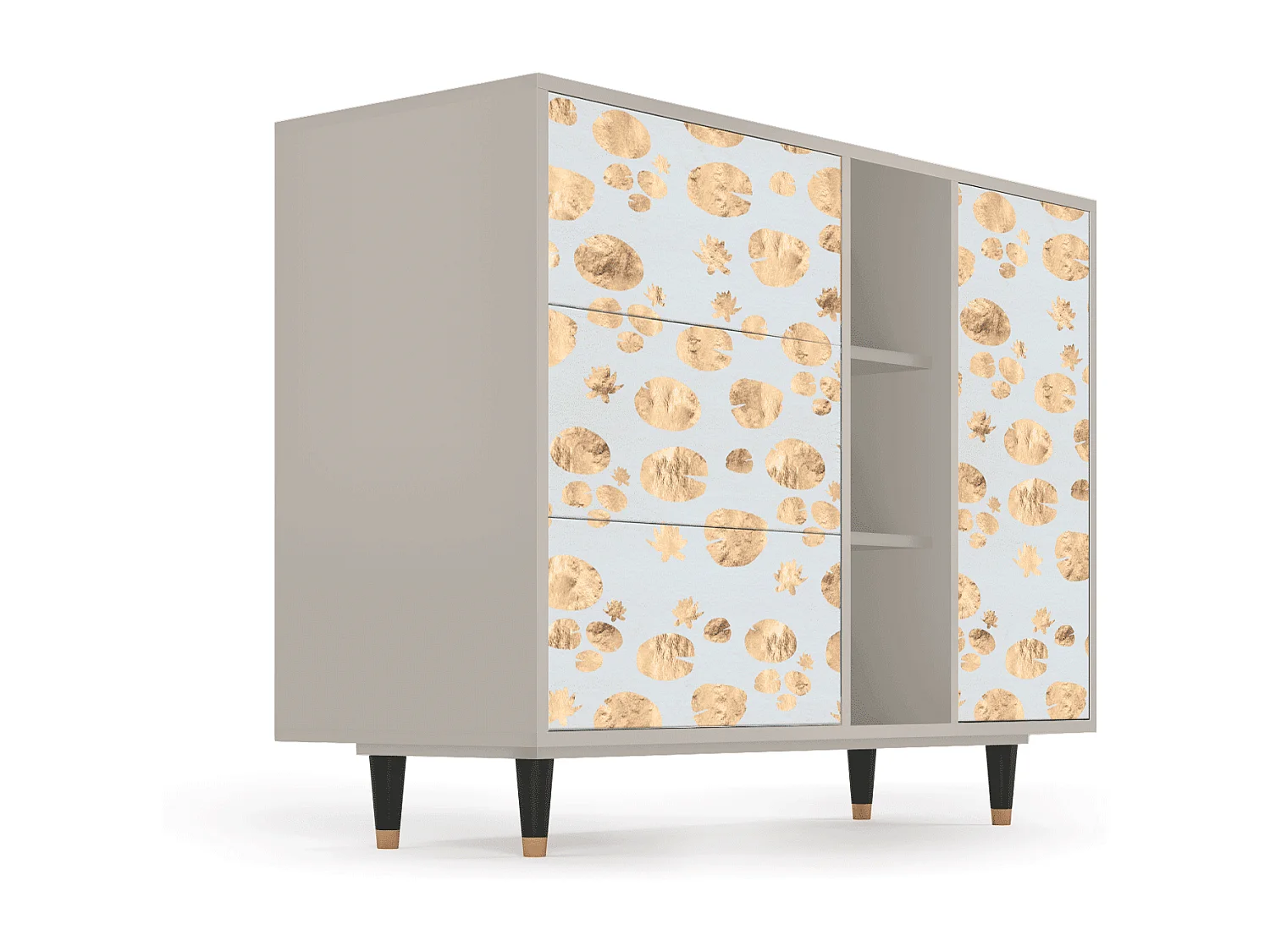 Dressoir - 125x98x48 cm - BS2 - Blue Giraffe, Zand