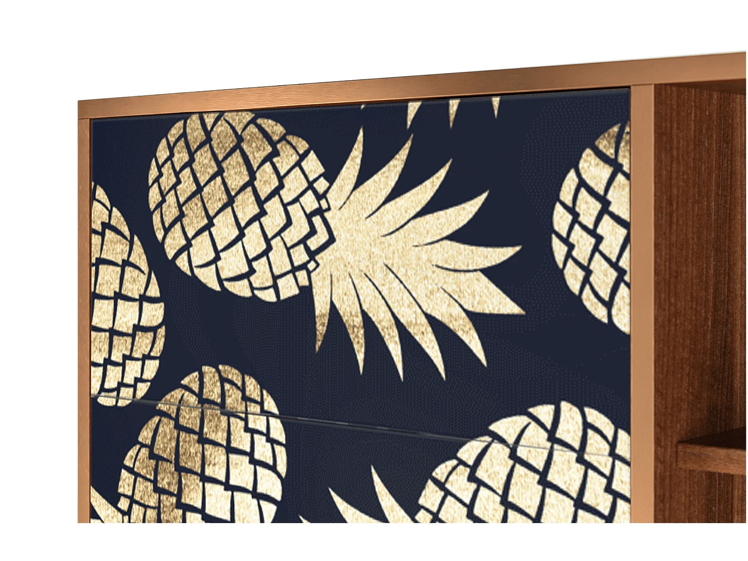 Kredens - 125x98x48 cm - BS2 - Sunny Pineaple, Orzech