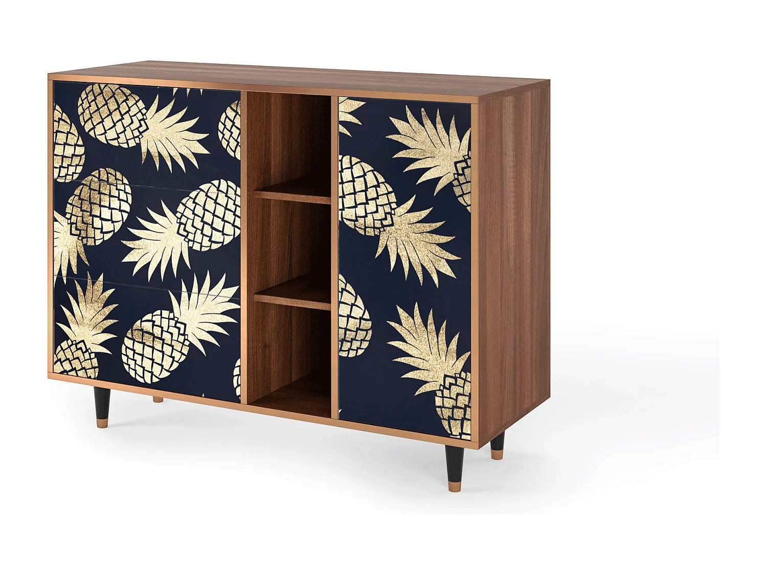 Buffet - 125x98x48 cm - BS2 - Sunny Pineaple, Noyer