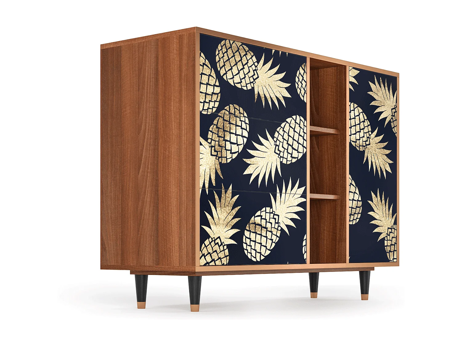 Buffet - 125x98x48 cm - BS2 - Sunny Pineaple, Noyer