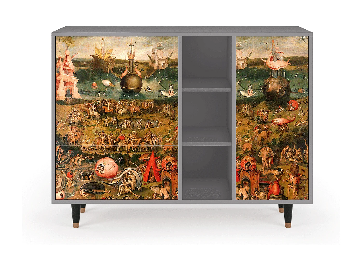 Buffet - 125x98x48 cm - BS2 - Garden of Delights , Gris
