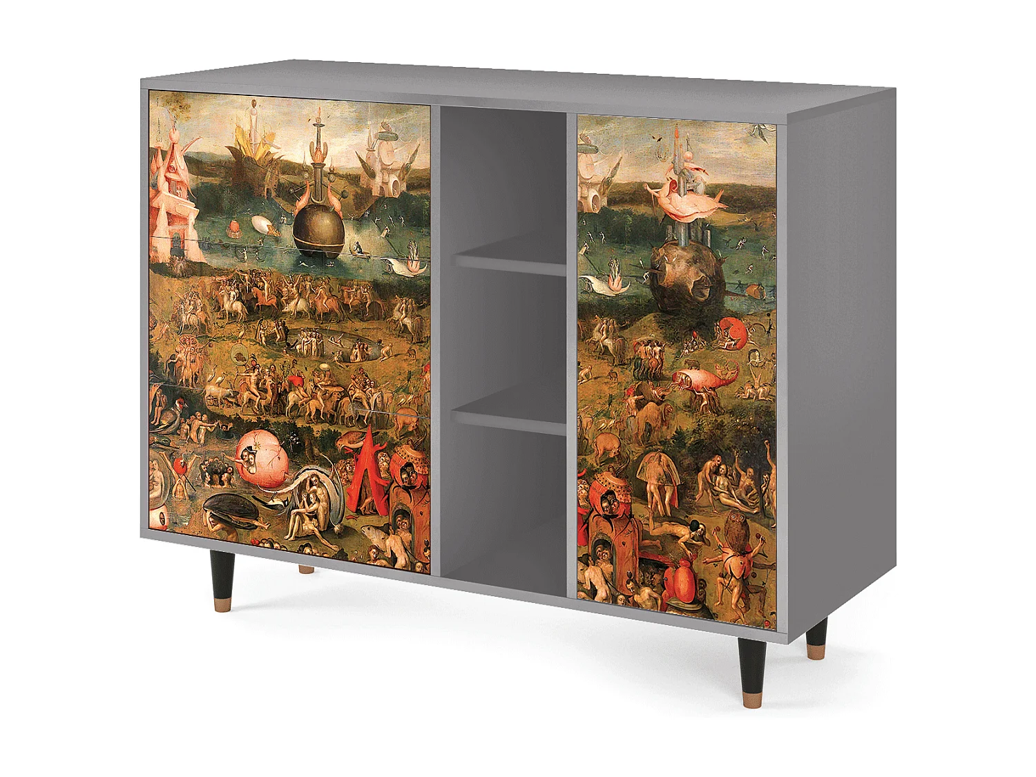 Buffet - 125x98x48 cm - BS2 - Garden of Delights , Gris