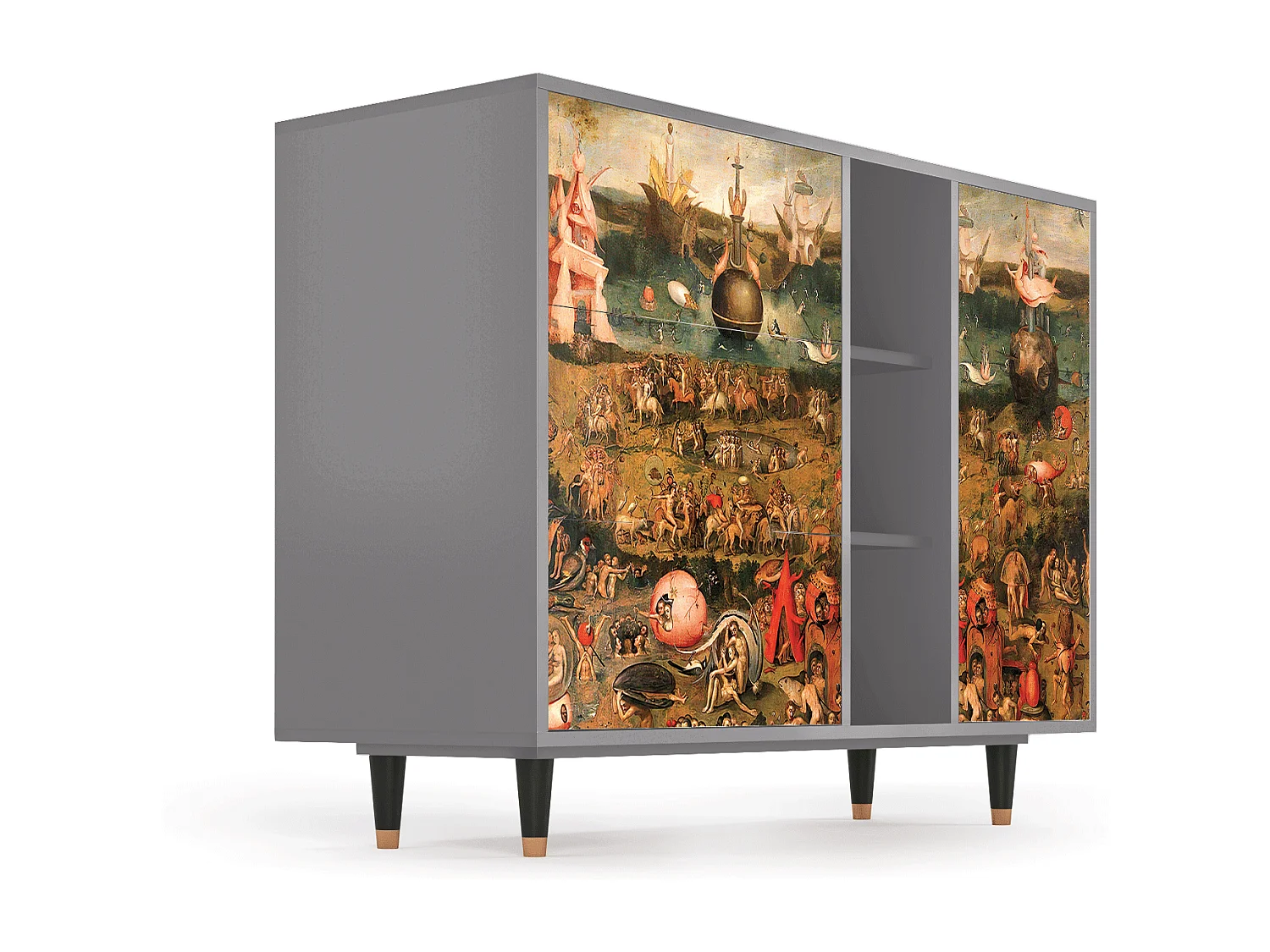 Buffet - 125x98x48 cm - BS2 - Garden of Delights , Gris