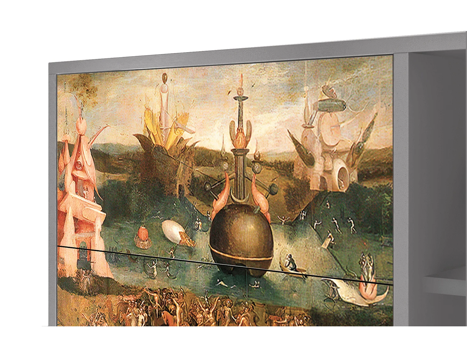 Kredens - 125x98x48 cm - BS2 - Garden of Delights , Szary