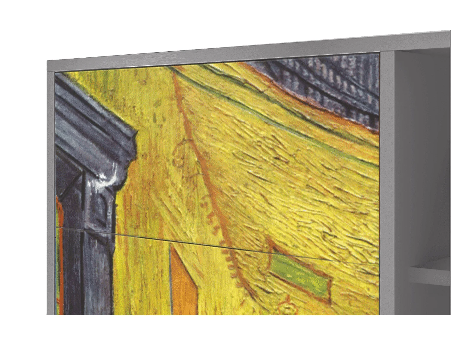 Dressoir - 125x98x48 cm - BS2 - Café Terrace at Night, Grijs