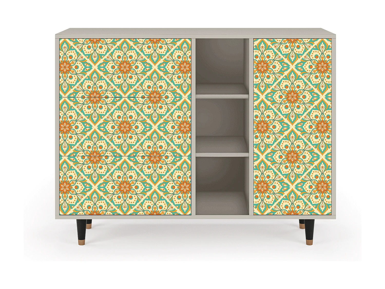 Buffet - 125x98x48 cm - BS2 - Hindu Daisy, Sable