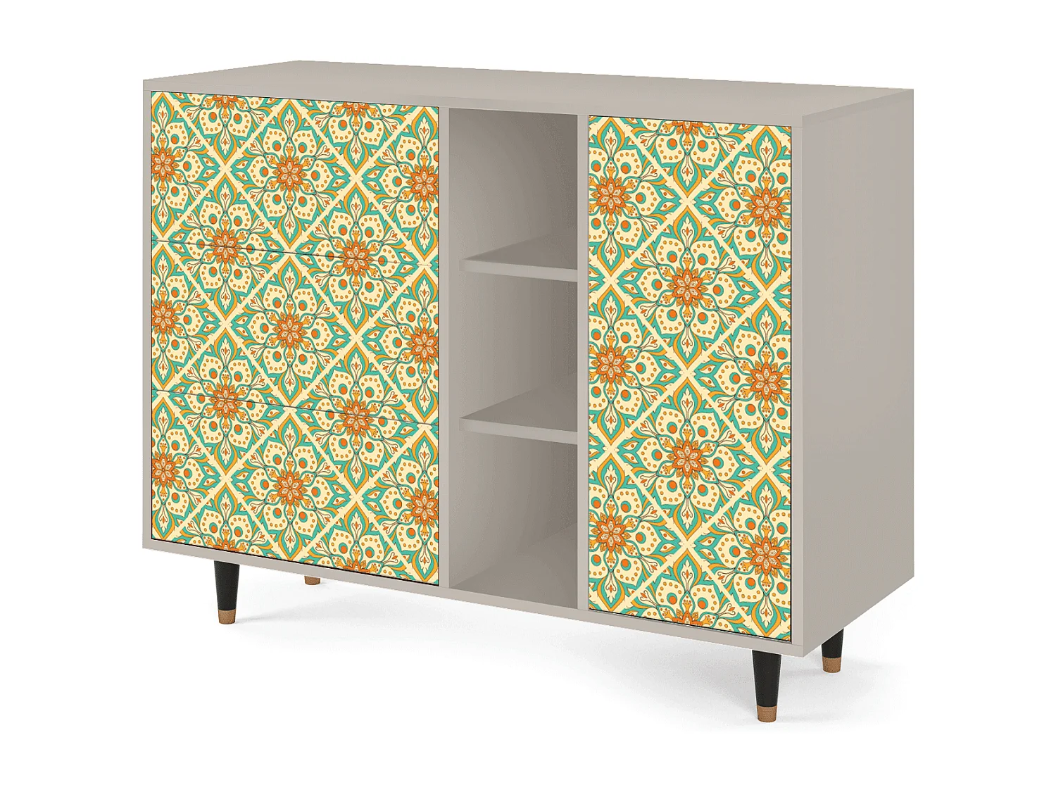 Buffet - 125x98x48 cm - BS2 - Hindu Daisy, Sable