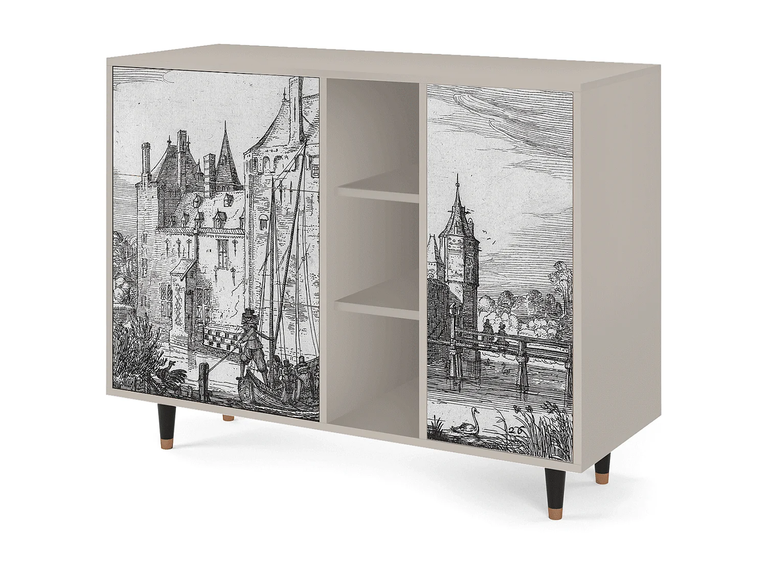 Buffet - 125x98x48 cm - BS2 - Castle by Breugel, Sable