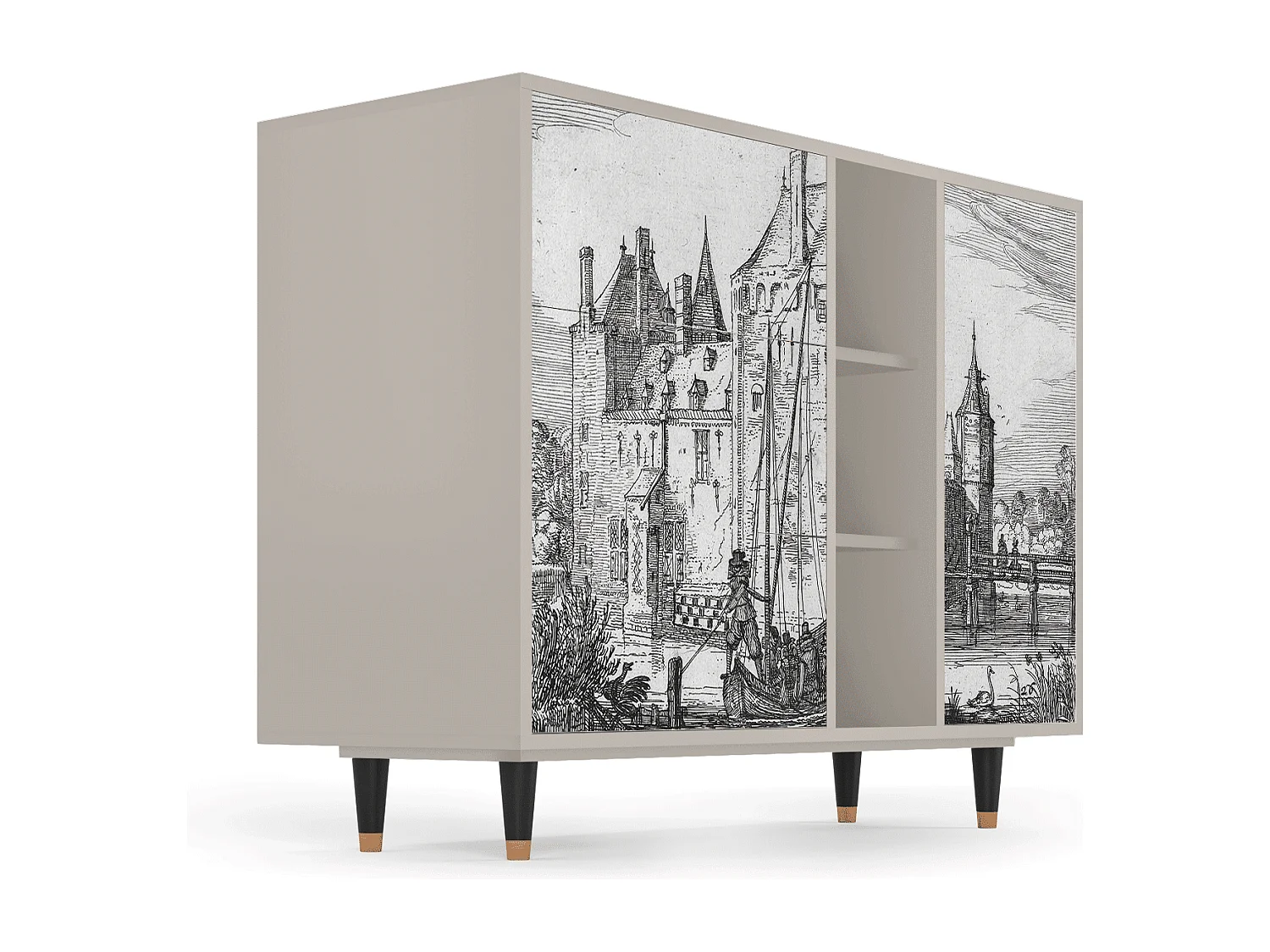 Buffet - 125x98x48 cm - BS2 - Castle by Breugel, Sable