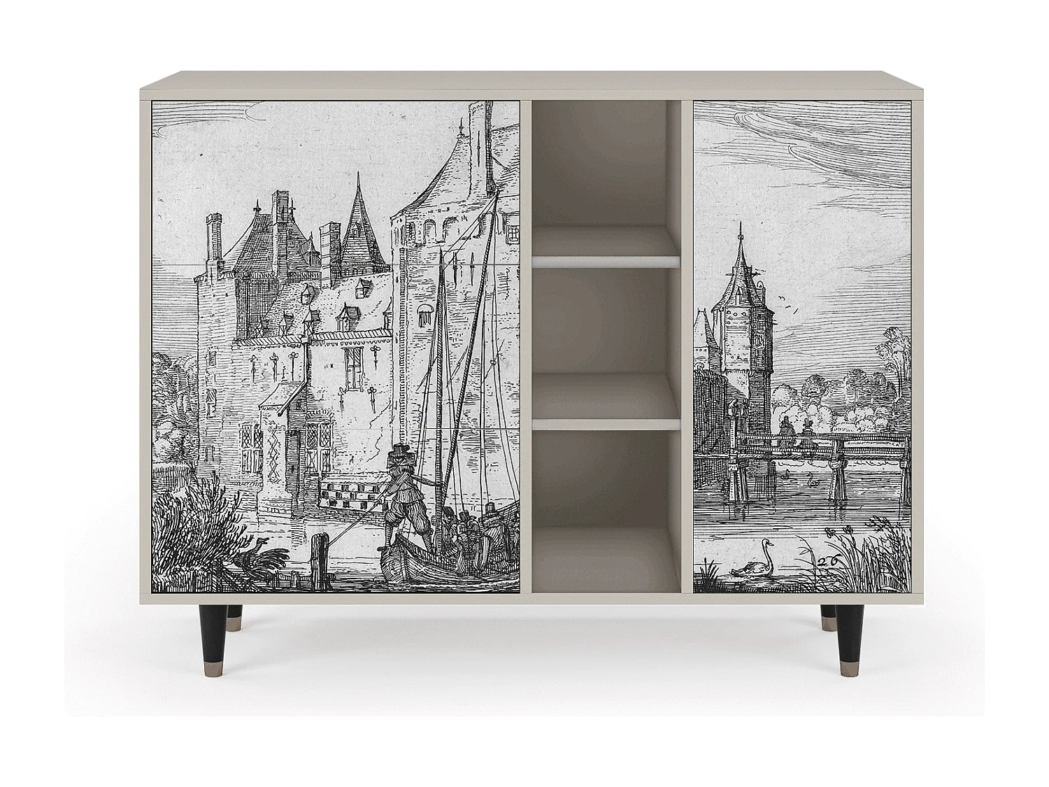 Buffet - 125x98x48 cm - BS2 - Castle by Breugel, Sable