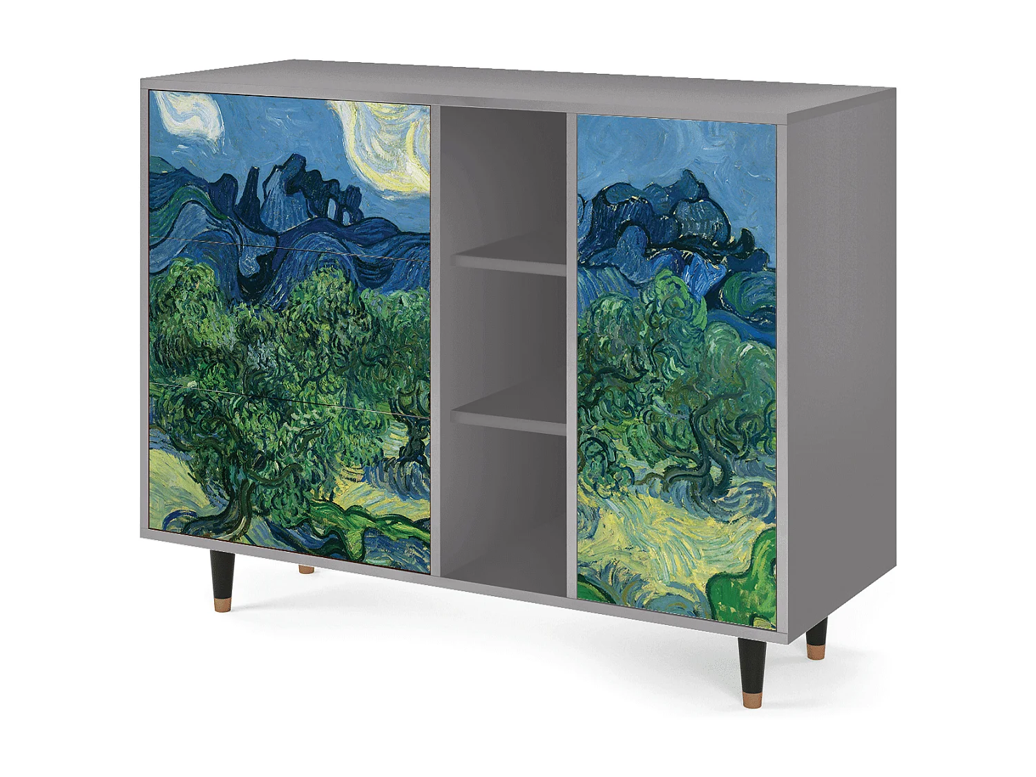 Credenza - 125x98x48 cm - BS2 - The Oil Trees, Grigio