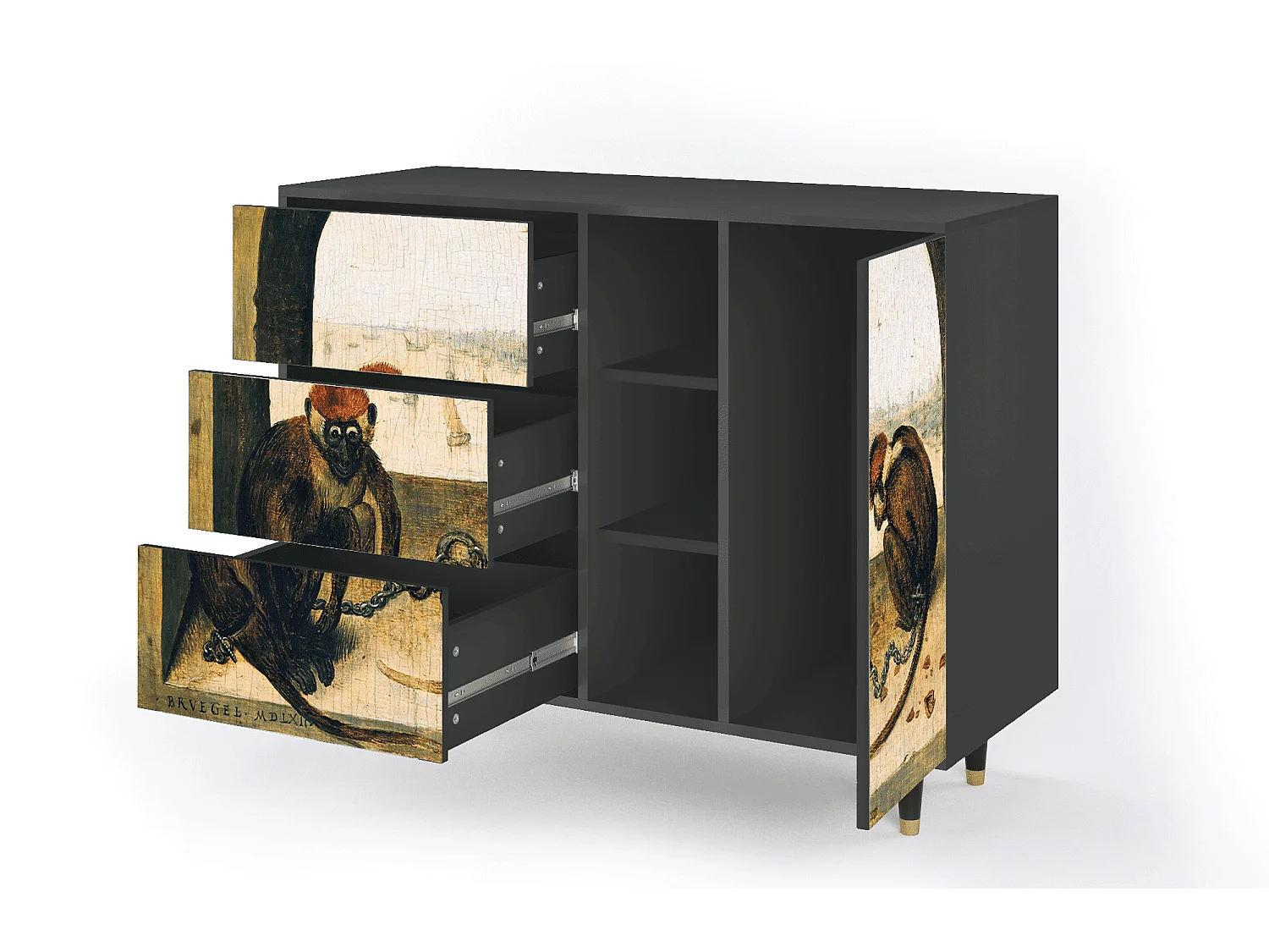 Aparador - 125x98x48 cm - BS2 - Two Monkeys, Antracite