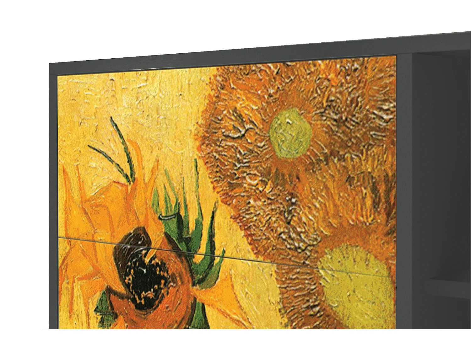 Aparador - 125x98x48 cm - BS2 - Sunflowers, Antracite