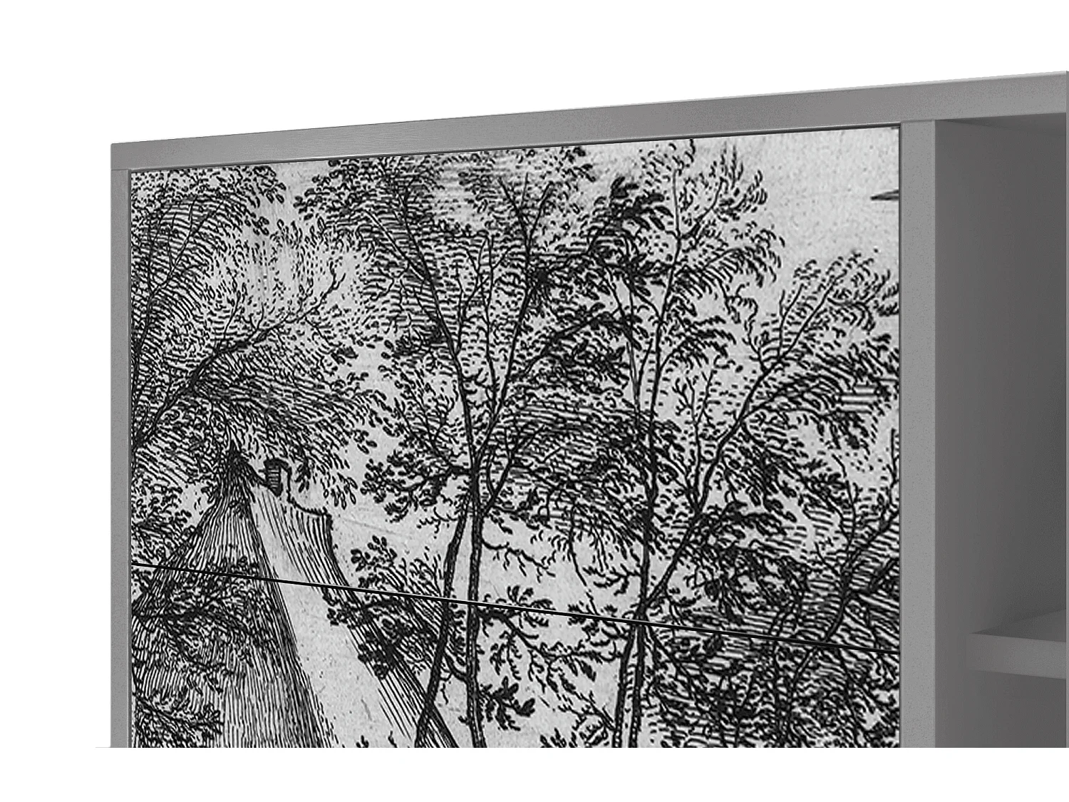 Dressoir - 125x98x48 cm - BS2 - Village Road, Grijs