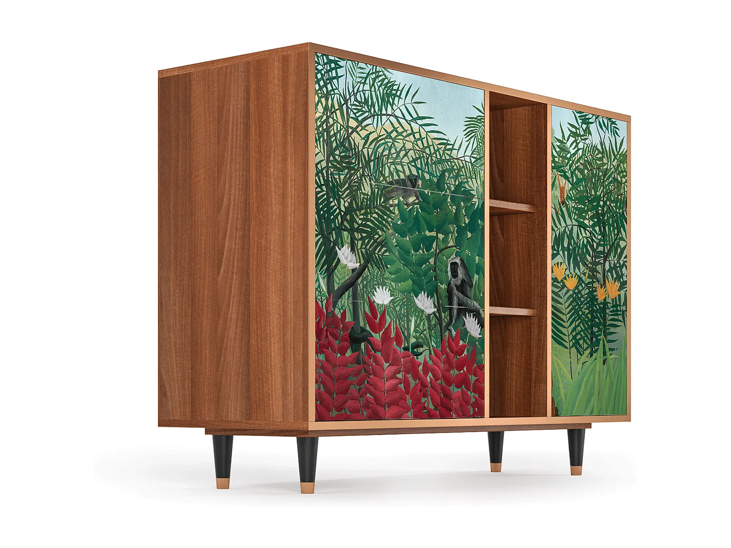 Buffet - 125x98x48 cm - BS2 - Jungles in Paris, Noyer