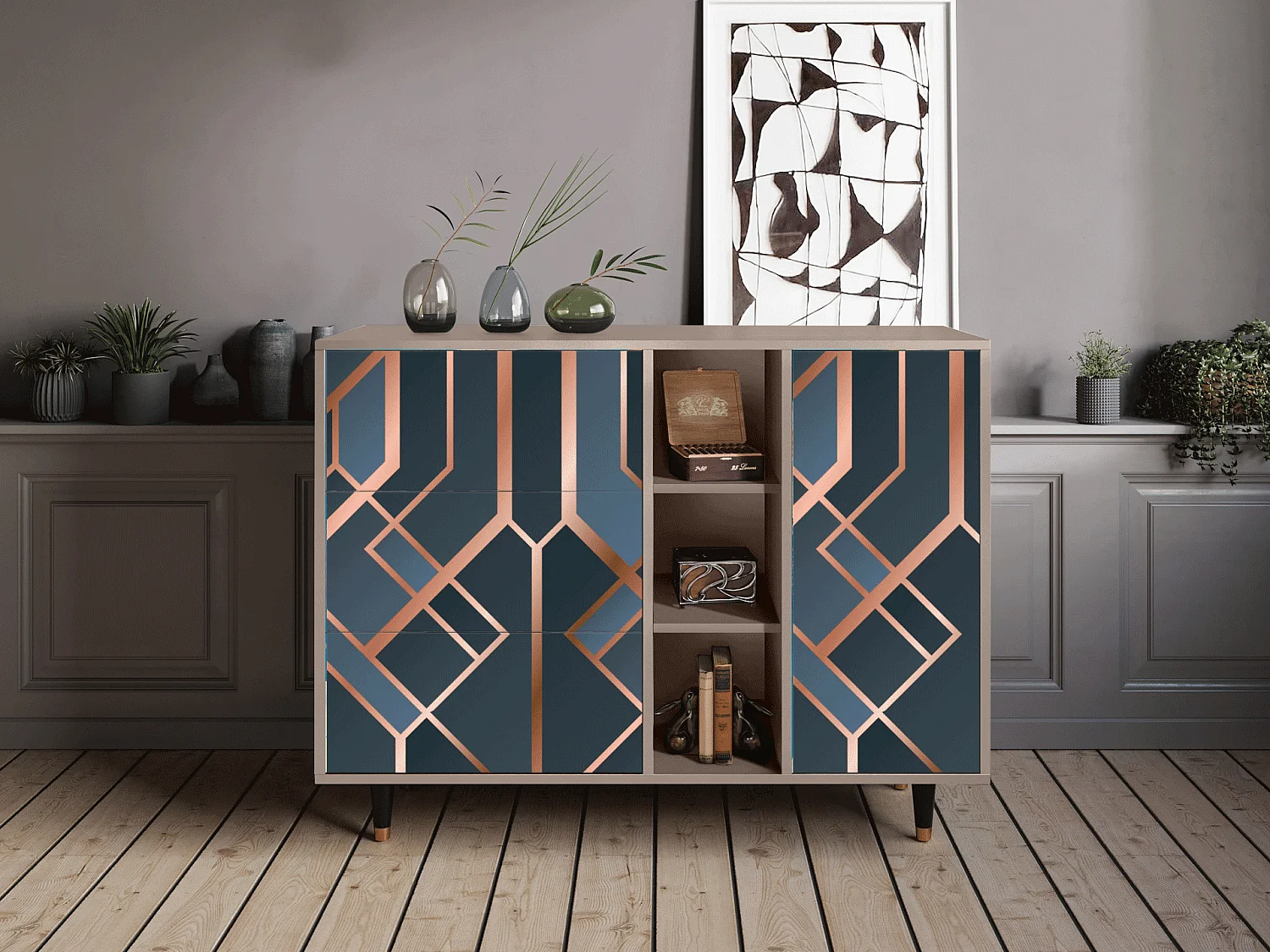 Dressoir - 125x98x48 cm - BS2 - Ashy 1920', Latte