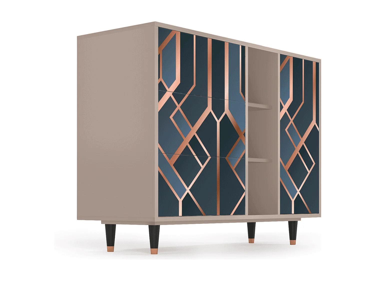 Dressoir - 125x98x48 cm - BS2 - Ashy 1920', Latte